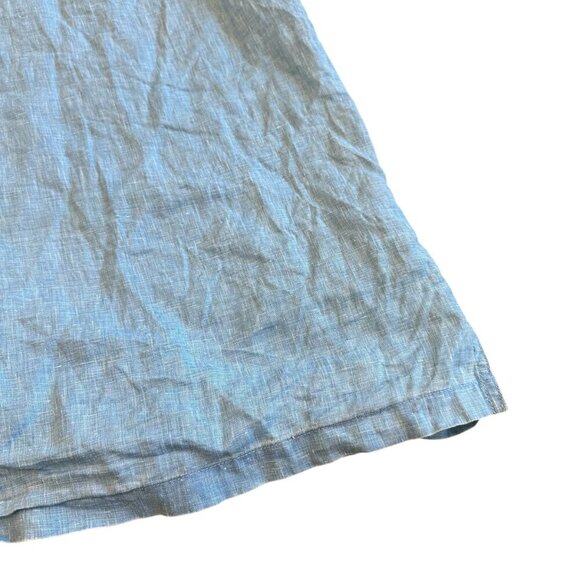 Tommy Bahama 100% Linen Short Sleeve Button-Down Shirt Blue Logo Size 2XL Men's - Picture 8 of 10